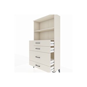 Arges Dolap 2 Raflı 4 Çekmeceli 88x30x163 Aytaşı-aytaşı