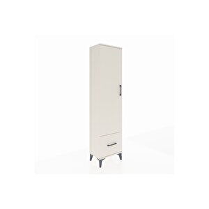 Arges Dolap 5 Raflı Tek Çekmeceli Tek Kapaklı 44x30x182 Aytaşı-aytaşı