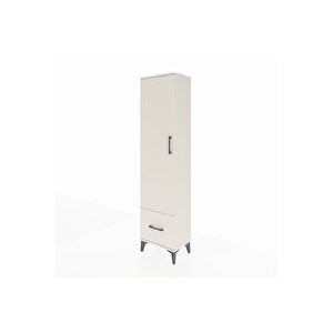 Arges Dolap 5 Raflı Tek Çekmeceli Tek Kapaklı 44x30x182 Aytaşı-aytaşı