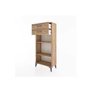 Hyperion Dolap 2 Raflı 2 Çekmeceli 60x44x134 Çam-çam