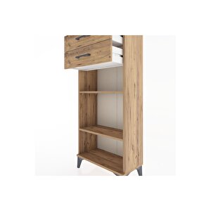 Hyperion Dolap 2 Raflı 2 Çekmeceli 60x44x134 Çam-çam