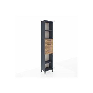 Arges Dolap 3 Raflı 3 Çekmeceli 44x30x221 Antrasit-çam