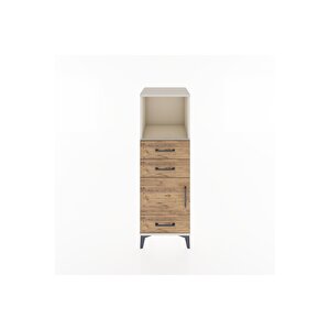 Hyperion Dolap 2 Raflı 3 Çekmeceli Tek Kapaklı 44x44x134 Aytaşı-çam