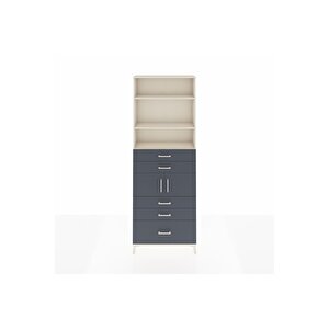 Arges Dolap 4 Raflı 5 Çekmeceli 2 Kapaklı 88x30x243 Aytaşı-antrasit
