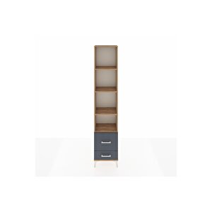 Arges Dolap 4 Raflı 2 Çekmeceli 44x30x221 Çam-antrasit