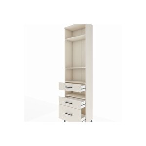 Arges Dolap 4 Raflı 3 Çekmeceli 60x30x221 Aytaşı-aytaşı