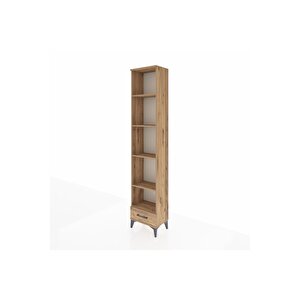 Arges Dolap 5 Raflı Tek Çekmeceli 44x30x221 Çam-çam