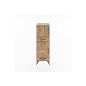 Hyperion Dolap 2 Raflı 3 Çekmeceli 2 Kapaklı 44x44x134 Aytaşı-çam