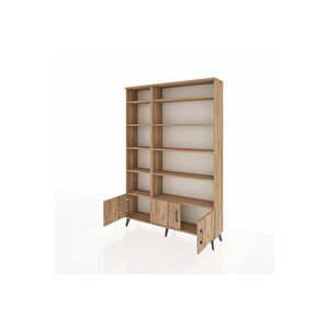 Arges Gardrop 10 Raflı 3 Kapaklı 132x30x195 Çam-çam