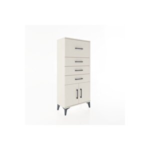 Hyperion Dolap 4 Çekmeceli 2 Kapaklı 60x44x134 Aytaşı-aytaşı