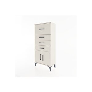 Hyperion Dolap 4 Çekmeceli 2 Kapaklı 60x44x134 Aytaşı-aytaşı
