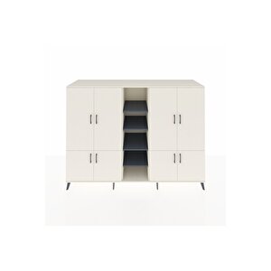 Kronos Dolap 14 Raflı 8 Kapaklı 220x59x163 Aytaşı-aytaşı/antrasit