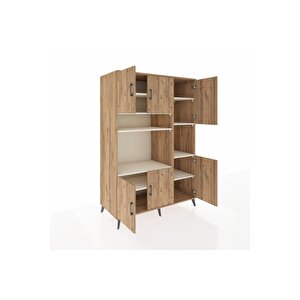Kronos Dolap 9 Raflı 6 Kapaklı 132x59x195 Çam-çam/aytaşı