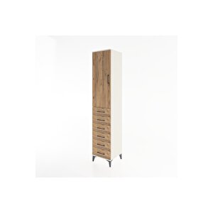 Hyperion Dolap 2 Raflı 6 Çekmeceli Tek Askılı 44x44x221 Aytaşı-çam