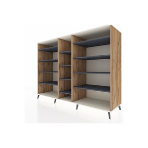 Kronos Dolap 11 Raflı  220x59x163 Çam-aytaşı/antrasit