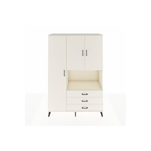 Hyperion Gardrop 6 Raflı 3 Çekmeceli 3 Kapaklı 132x44x195 Aytaşı-aytaşı