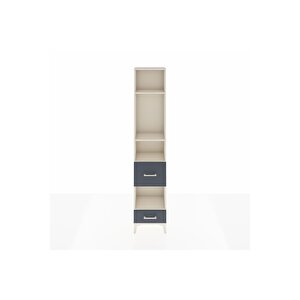 Arges Dolap 4 Raflı 2 Çekmeceli 44x30x221 Aytaşı-antrasit