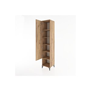 Hyperion Dolap 5 Raflı Tek Kapaklı 44x44x221 Çam-çam