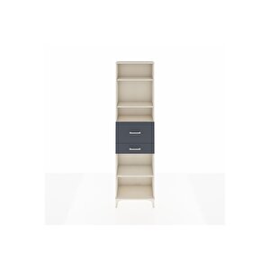 Arges Dolap 4 Raflı 2 Çekmeceli 60x30x221 Aytaşı-antrasit