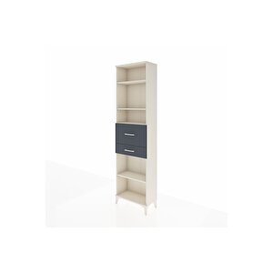 Arges Dolap 4 Raflı 2 Çekmeceli 60x30x221 Aytaşı-antrasit