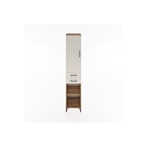 Hyperion Dolap 3 Raflı 2 Çekmeceli Tek Askılı 44x44x221 Çam-aytaşı