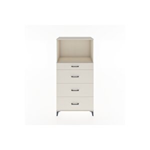 Hyperion Dolap Tek Raflı 4 Çekmeceli 88x44x182 Aytaşı-aytaşı