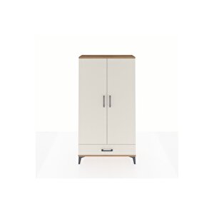 Arges Dolap 2 Raflı Tek Çekmeceli Tek Askılı 88x30x163 Çam-aytaşı