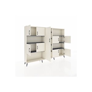 Arges Dolap 10 Raflı 9 Kapaklı 220x30x163 Aytaşı-aytaşı/antrasit