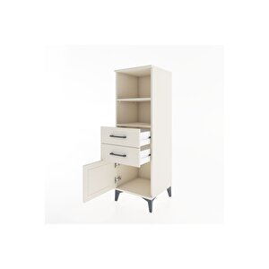 Hyperion Dolap 2 Raflı 2 Çekmeceli Tek Kapaklı 44x44x134 Aytaşı-aytaşı