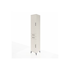 Hyperion Dolap 4 Raflı 2 Çekmeceli Tek Askılı 44x44x243 Aytaşı-aytaşı