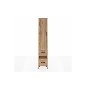 Hyperion Dolap 3 Raflı 2 Çekmeceli Tek Askılı 44x44x243 Çam-çam