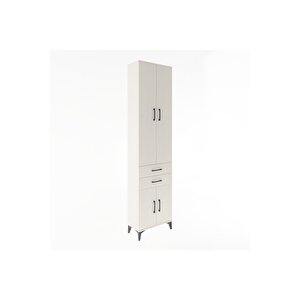 Arges Dolap 5 Raflı 2 Çekmeceli 4 Kapaklı 60x30x243 Aytaşı-aytaşı