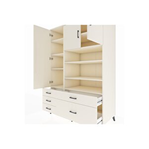 Kronos Dolap 9 Raflı 5 Çekmeceli 3 Kapaklı 132x59x195 Aytaşı-aytaşı/aytaşı