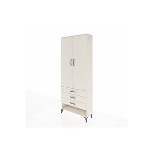Arges Dolap 3 Raflı 3 Çekmeceli 2 Kapaklı 88x30x221 Aytaşı-aytaşı