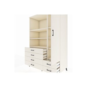 Kronos Dolap 7 Raflı 6 Çekmeceli Tek Kapaklı  132x59x195 Aytaşı-aytaşı/aytaşı