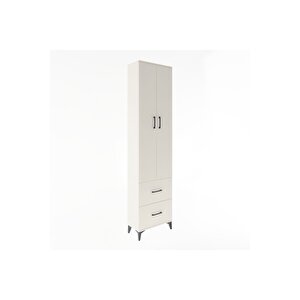 Arges Dolap 4 Raflı 2 Çekmeceli 2 Kapaklı 60x30x243 Aytaşı-aytaşı