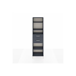 Arges Dolap 4 Raflı 2 Çekmeceli 60x30x221 Antrasit-antrasit