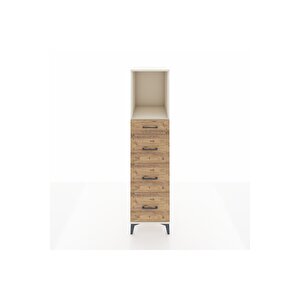 Kronos Dolap Tek Raflı 4 Çekmeceli 44x59x182 Aytaşı-çam