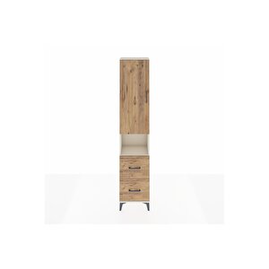Arges Dolap 3 Raflı 2 Çekmeceli Tek Askılı 44x30x221 Aytaşı-çam