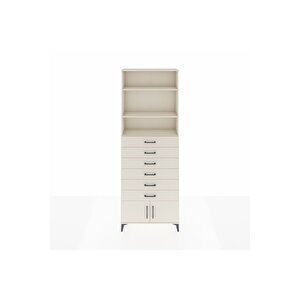 Arges Dolap 3 Raflı 6 Çekmeceli 2 Kapaklı 88x30x243 Aytaşı-aytaşı