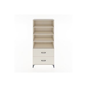 Hyperion Dolap 4 Raflı 2 Çekmeceli 88x44x195 Aytaşı-aytaşı