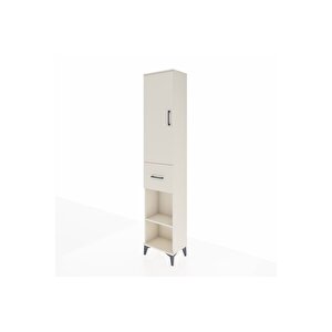 Arges Dolap 4 Raflı Tek Çekmeceli Tek Kapaklı 44x30x221 Aytaşı-aytaşı