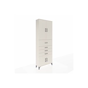 Arges Dolap 4 Raflı 4 Çekmeceli 4 Kapaklı 88x30x243 Aytaşı-aytaşı