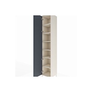Hyperion Dolap 6 Raflı Tek Kapaklı 44x44x243 Aytaşı-antrasit