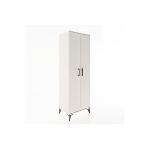 Hyperion Dolap 2 Raflı 2 Kapaklı Tek Askılı 60x44x182 Aytaşı-aytaşı