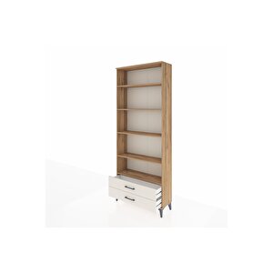 Arges Dolap 5 Raflı 2 Çekmeceli 88x30x221 Çam-aytaşı