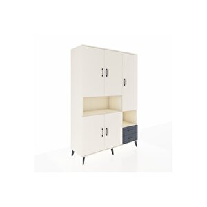 Hyperion Dolap 10 Raflı 2 Çekmeceli 5 Kapaklı 132x44x195 Aytaşı-aytaşı/antrasit