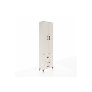 Arges Dolap 2 Raflı 3 Çekmeceli Tek Askılı 60x30x221 Aytaşı-aytaşı