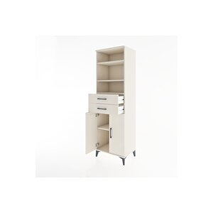 Hyperion Dolap 4 Raflı 2 Çekmeceli 2 Kapaklı 60x44x195 Aytaşı-aytaşı