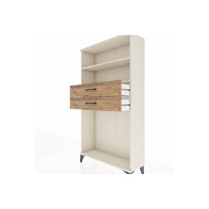 Arges Dolap 2 Raflı 2 Çekmeceli 88x30x163 Aytaşı-çam